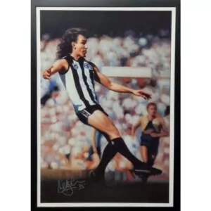 Collingwood Peter Daicos Signed Oil Painting Print