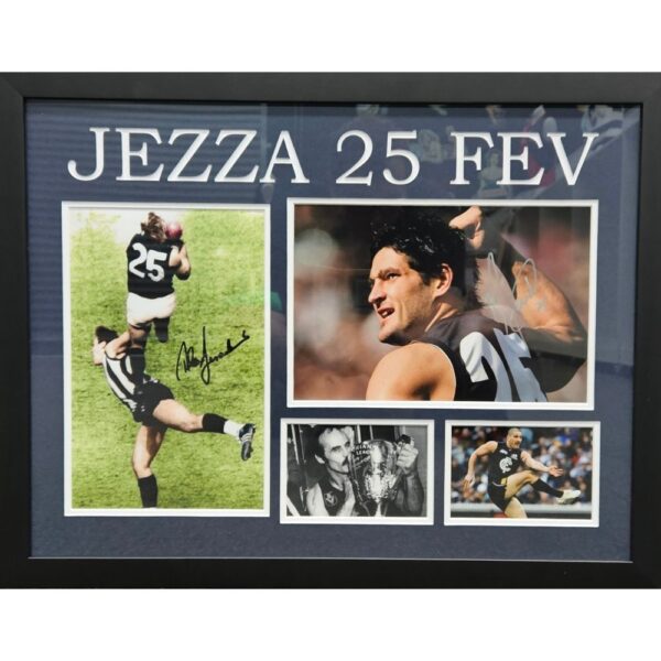 Carlton Alex Jesaulenko & Brendan Fevola Signed Collage