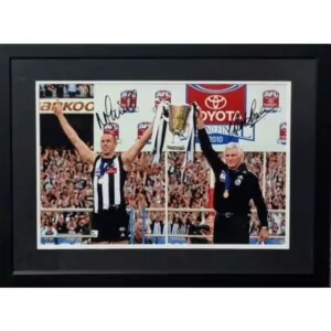 Collingwood Nick Maxwell & Mick Malthouse Premiership Signed Collage