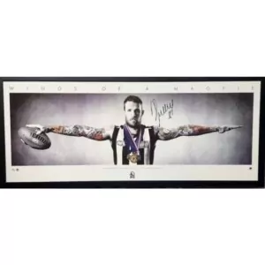 Collingwood Dane Swan Signed Large Wings Print