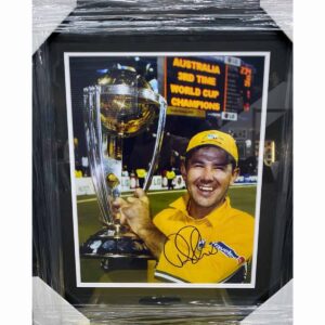 Ricky Ponting Signed World Cup Photo