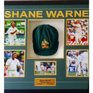 Shane Warne Signed Collage