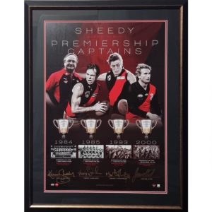 Sheedy & His Premiers Captains Signed Print