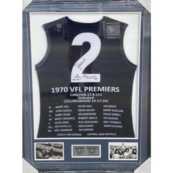 Barassi & Nicholls Signed 70 Premiers Jumper