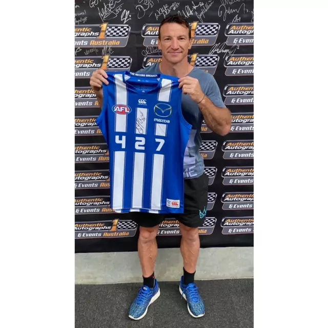 North Melbourne Brent Harvey Signed 427 Record Game Jumper
