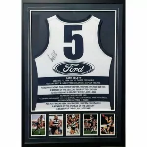 Geelong Gary Ablett Snr Signed Career Jumper