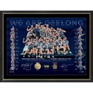 Geelong Cats 2022 Premiers Dual Signed Lithograph