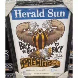 Hawthorn Hodge Signed Premiership Knight Print