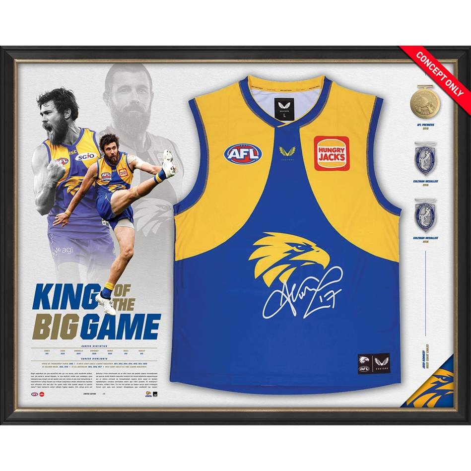 West Coast Eagles Squad Signed 2020 AFL Guernsey