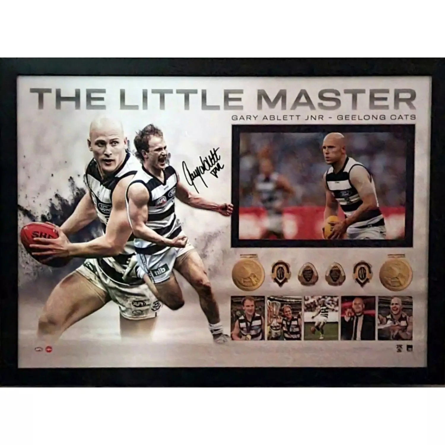 Geelong Gary Ablett Jnr Signed Little Master Print
