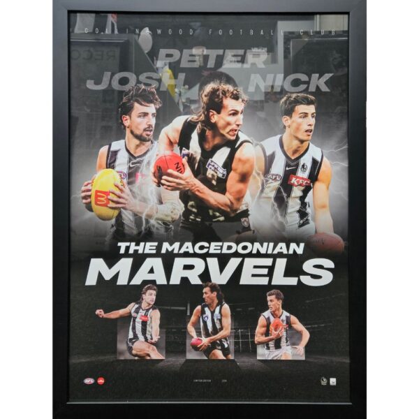 Collingwood Josh, Nick & Peter Daicos Macedonian Marvels Limited Edition Print