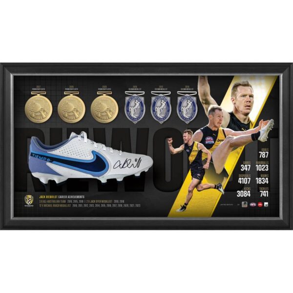 Richmond Jack Riewoldt Signed Boot Display