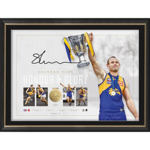 West Coast Eagles Shannon Hurn Signed Lithograph