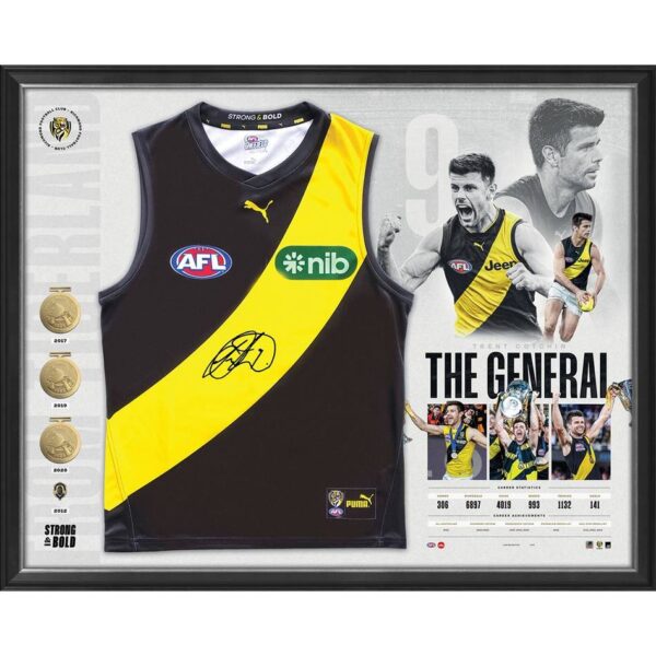 Richmond Trent Cotchin Signed Career Retrospective Guernsey