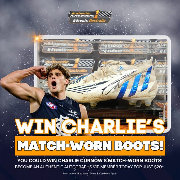 Charlie Curnow Match Worn Boots Giveaway - May 2024