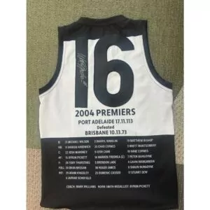 Port Adelaide Warren Tredrea Signed 2004 Premiership Jumper