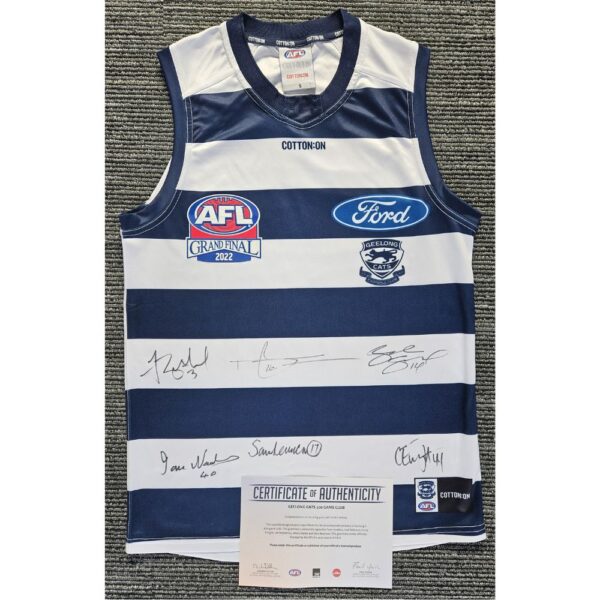 GEELONG CATS 300 GAME CLUB SIGNED GUERNSEY