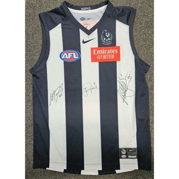 Collingwood Peter Josh & Nick Daicos Signed Jumper