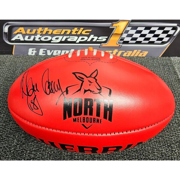 North Melbourne Wayne Carey Signed Sherrin Football