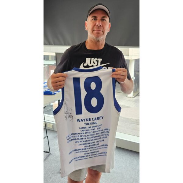 North Melbourne Wayne Carey Signed Career Jumper