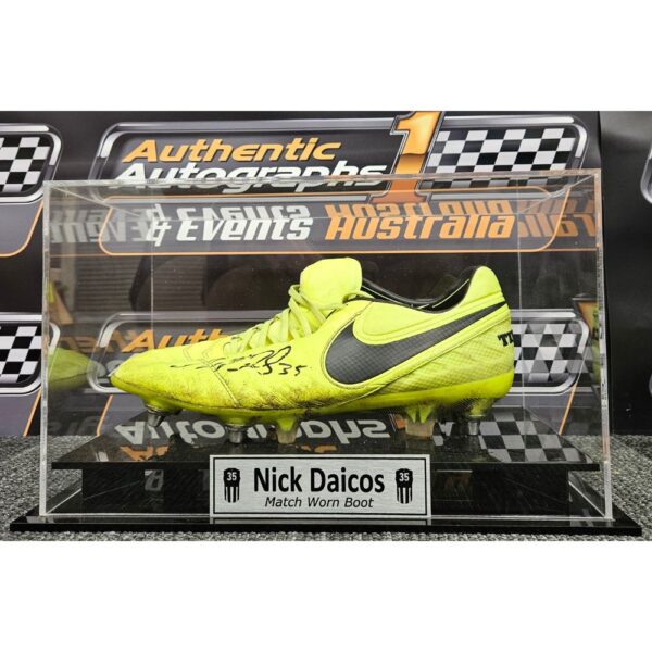 Collingwood Nick Daicos Signed & Match Worn Boot