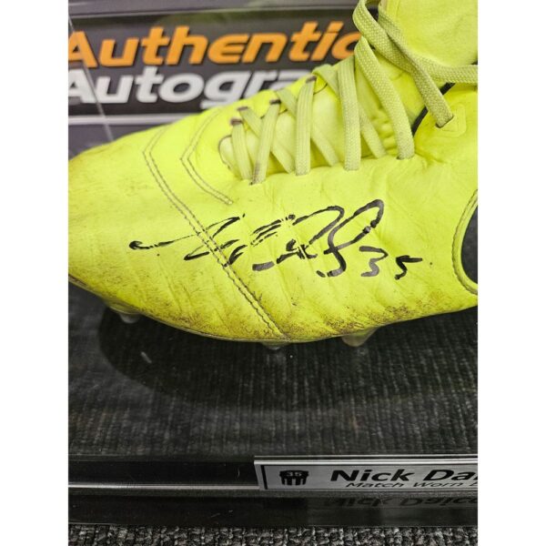 Collingwood Nick Daicos Signed & Match Worn Boot - Image 2