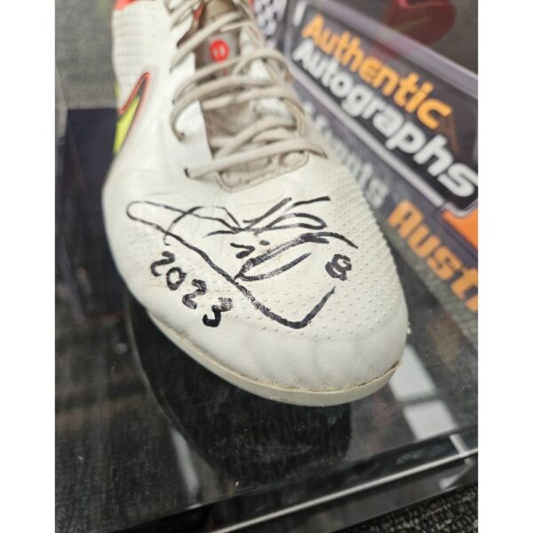 Richmond Jack Riewoldt Signed 2023 Last Season Match Worn Right Boot - Image 2