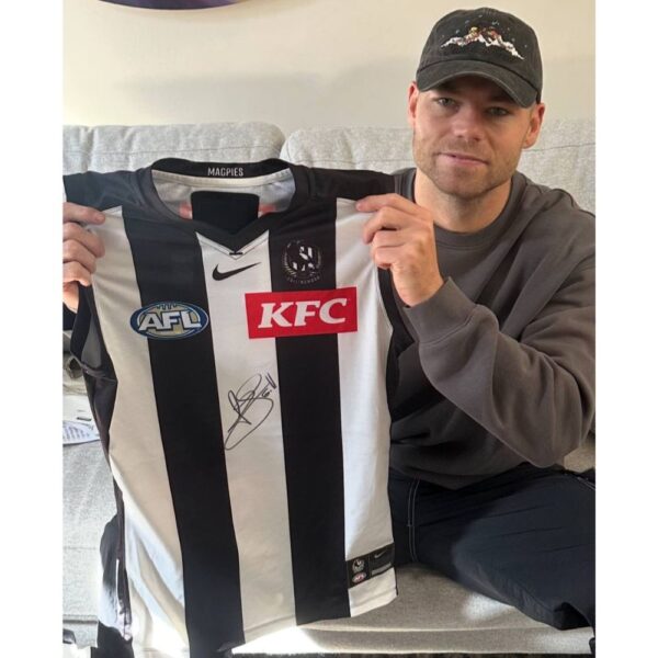 Collingwood Jamie Elliott Signed & Match Worn Jumper