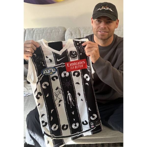 Collingwood Jamie Elliott Signed & Match Worn Indigenous Jumper