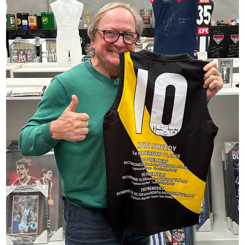 Richmond Kevin Sheedy Signed 3x Premiership Jumper