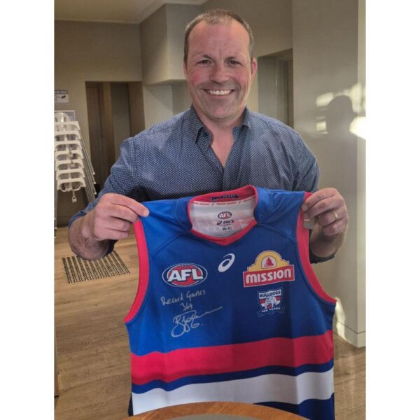 Western Bulldogs Brad Johnson Signed 100 Years Jumper