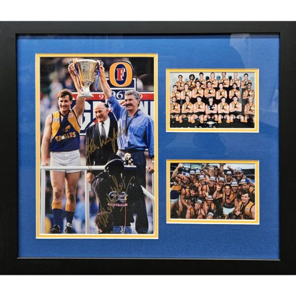 West Coast Mick Malthouse & John Worsfold Signed Collage