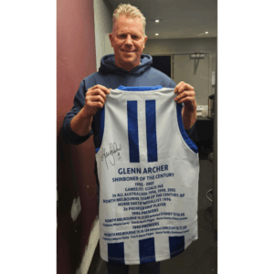 Kangaroos Glenn Archer Signed Career Stats Jumper