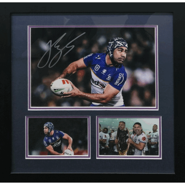 Melbourne Storm Jahrome Hughes Signed Collage
