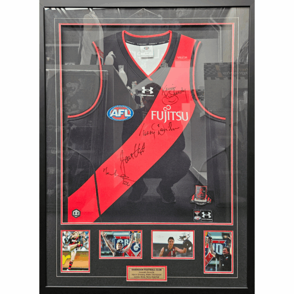 Essendon Kevin Sheedy, James Hird, Mark Thompson & Terry Daniher Signed Jumper