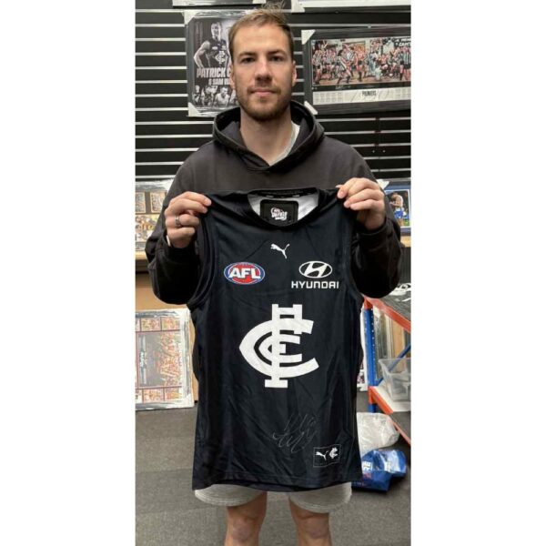 Carlton Harry McKay Signed & Match Worn Jumper - Image 2