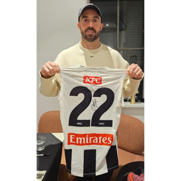 Collingwood Steele Sidebottom Signed & Match Worn Jumper