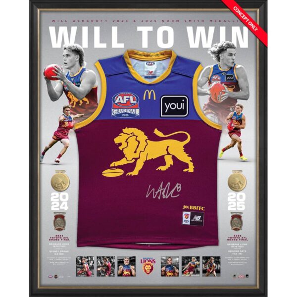 Brisbane Lions Will Ashcroft Signed Guernsey