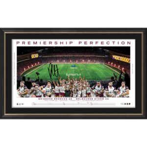 Broncos Payne Haas 2025 Premiers Signed Panoramic