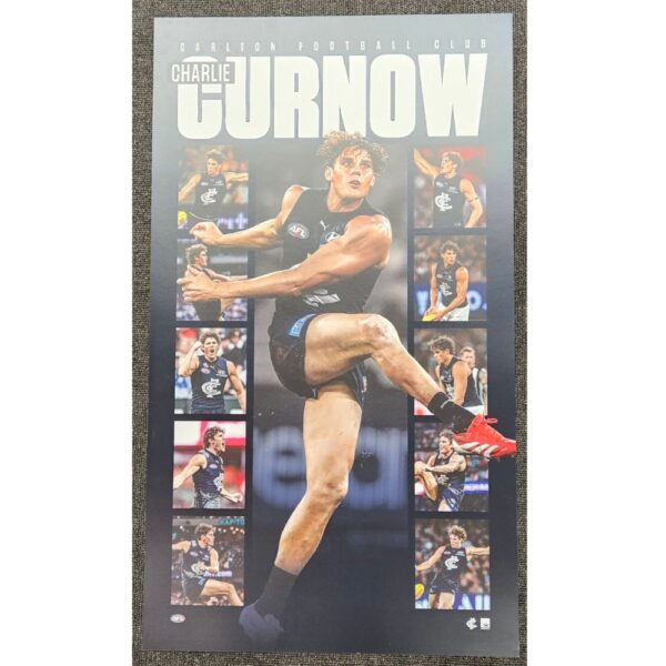Carlton Charlie Curnow Unframed Print