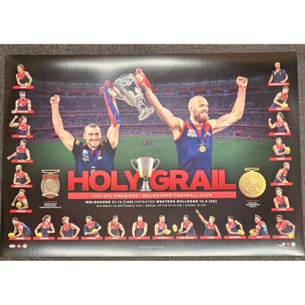 Melbourne Unframed 2021 Premiership Holy Grail Print