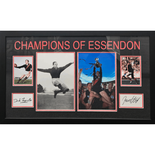 Essendon James Hird & Dick Reynolds Signed Collage