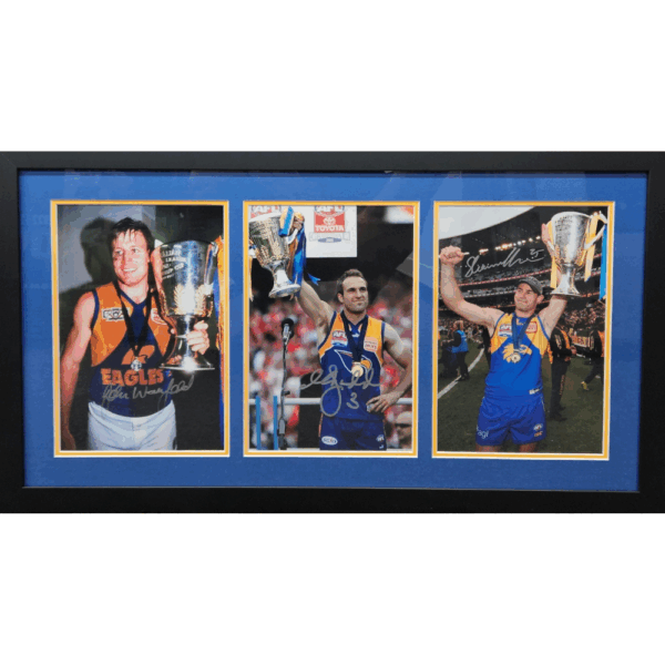 West Coast Premiership Captains Signed Collage