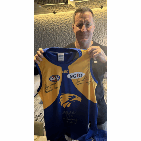 West Coast John Worsfold, Chris Judd & Shannon Hurn Signed Premiership Captains Jumper