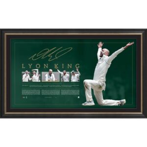 Nathan Lyon Signed Print