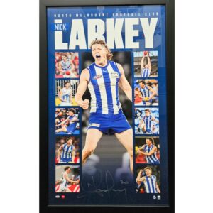 North Melbourne Nick Larkey Signed Vertiramic Print